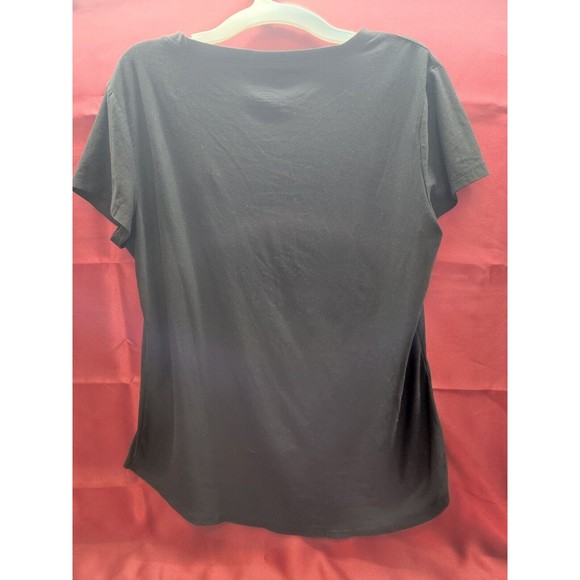 NOBO NO BOUNDARIES Black Size Large T Shirt Semi-Fitted Short Sleeve Spandex - Picture 4 of 4